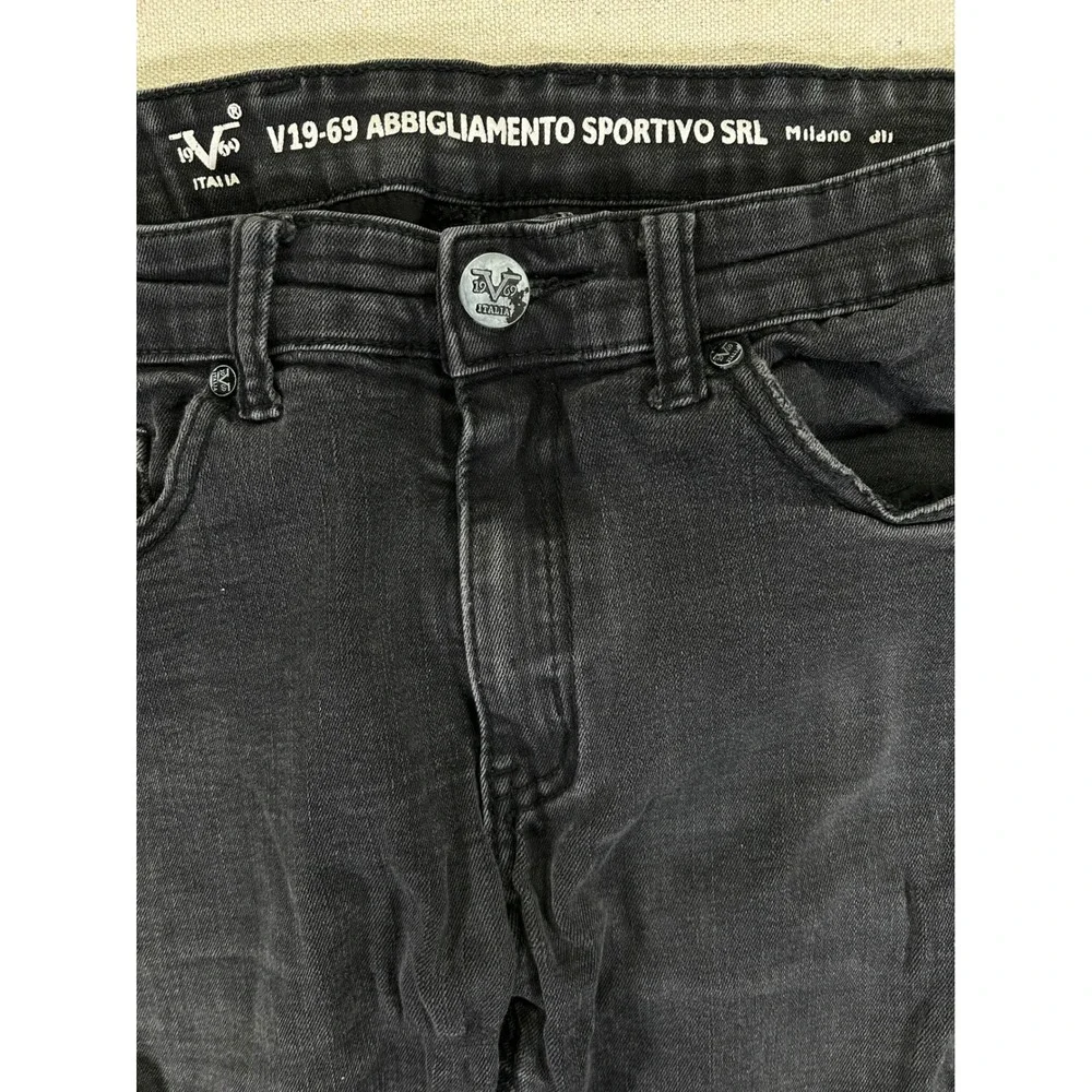Abbigliamento‎ Sportivo Milano Men's 30 Black Jeans V19-69 Italia Pants